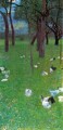 Nach dem Regen Garten mit Hühnern in St Agatha Gustav Klimt